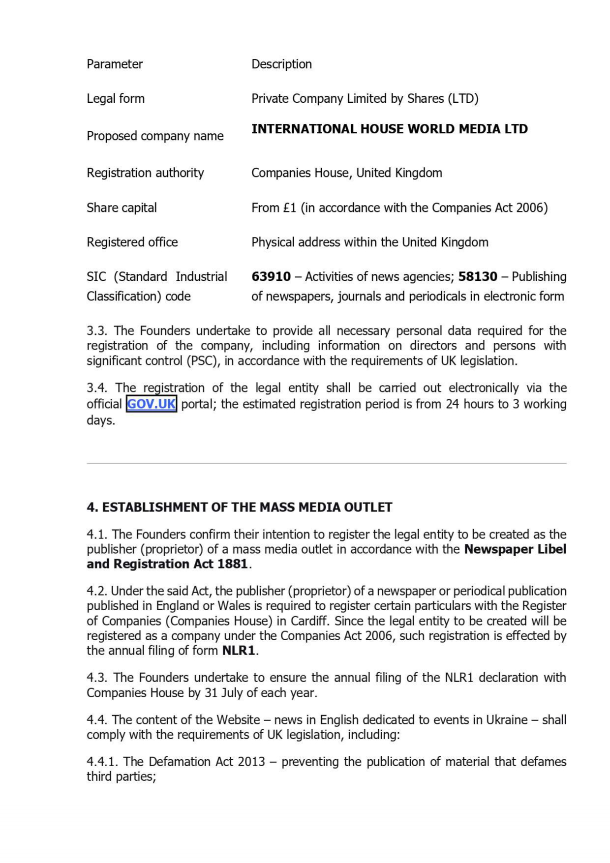 Memorandum of intension 2