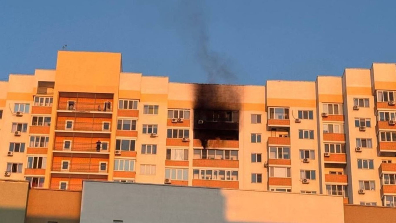 Ukrainian drone barrage kills three in Russia as Kyiv endures deadly missile strike