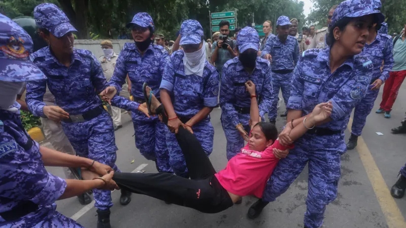 Police baton-charge Delhi protesters as education reform movement defies ban