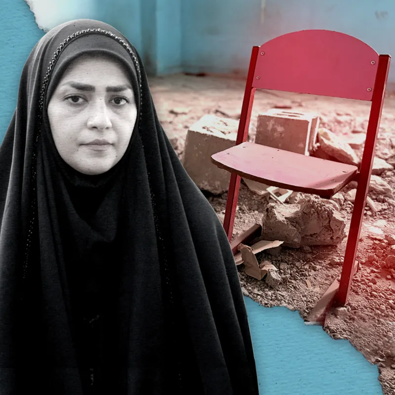 Iranian teacher recounts horror as missile reduces primary school to rubble