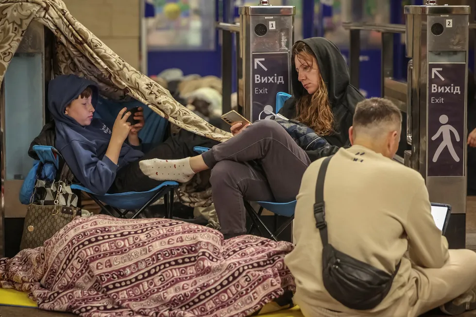 Ukrainian capital endures renewed wave of ballistic attacks as civilians seek shelter in metro stations