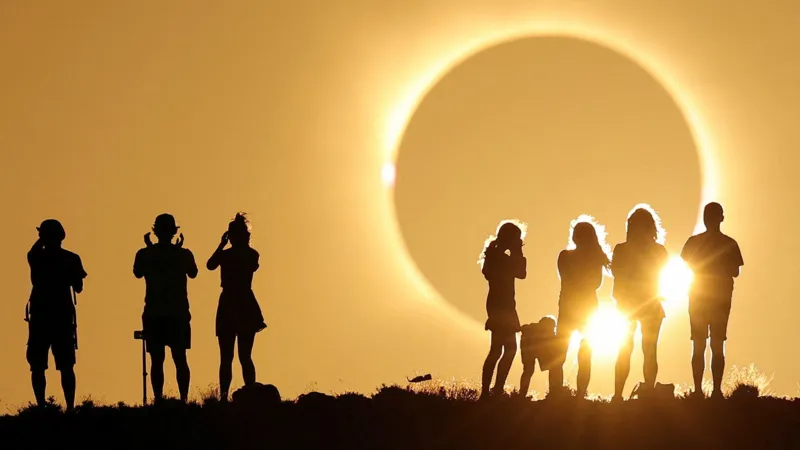 Iceland and Spain bask in totality as Moon obscures Sun in rare spectacle