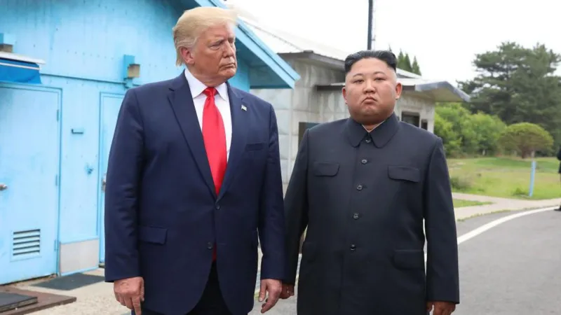 President cites ‘very good relationship’ with Kim Jong Un as joint exercises are scaled back