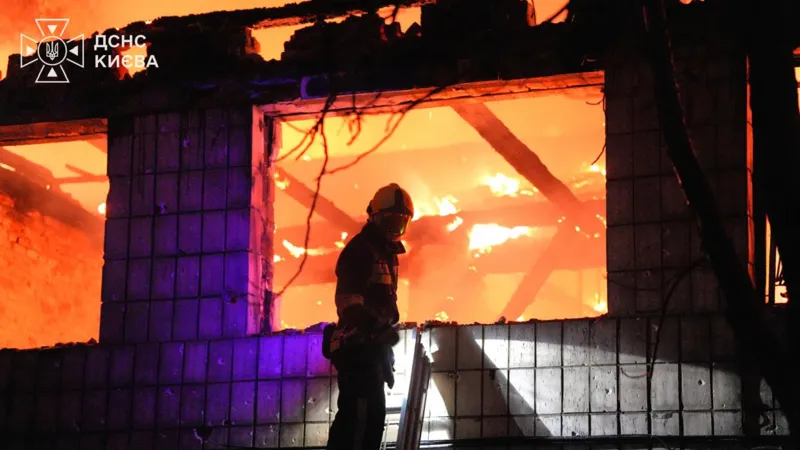 Indian National Among Casualties as Russian Strikes Hit Kyiv Depot and Residential Buildings