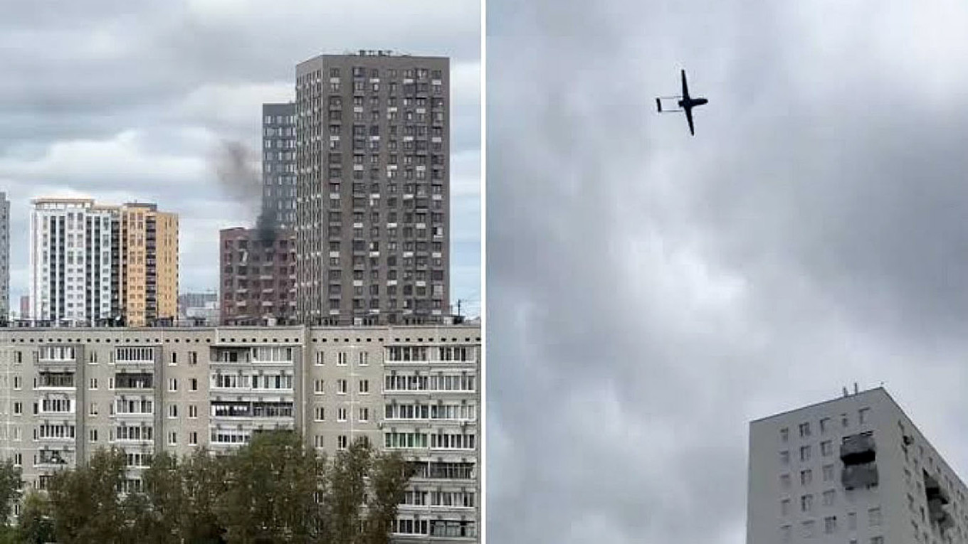 Ukrainian Drone Strikes High-Rise in Yekaterinburg, Injuring Four