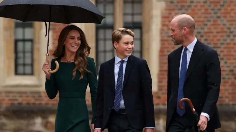 Future king follows in father's footsteps as he arrives at historic school