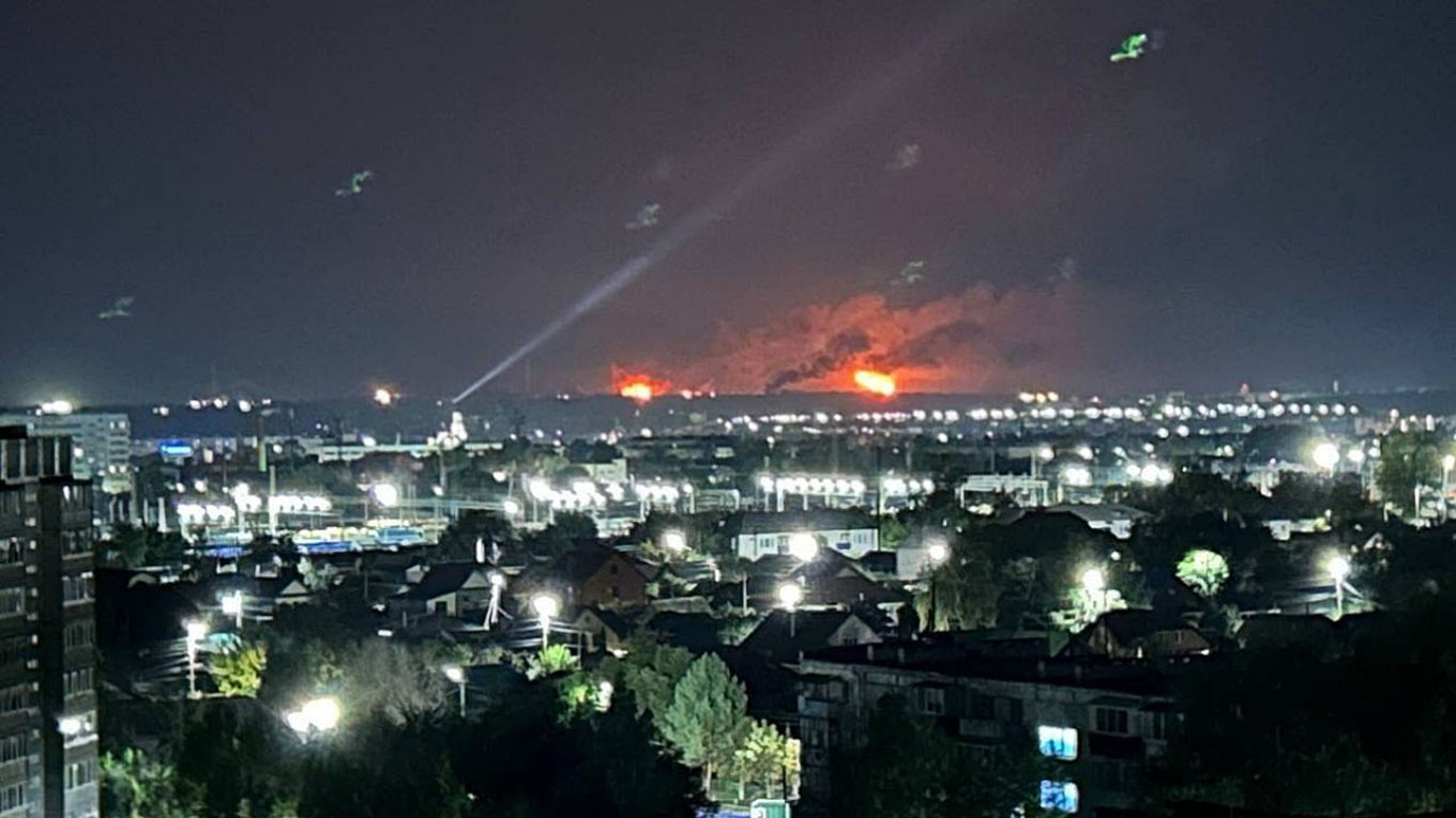 Ukrainian drones strike Russian industrial sites as Belgorod reports death