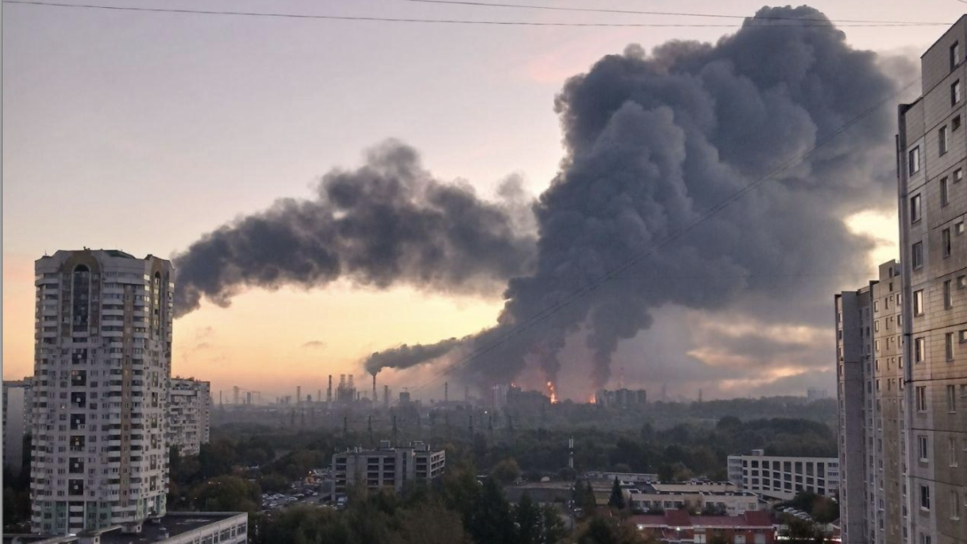 Drone Attack Hits Moscow Oil Refinery During Russian Elections