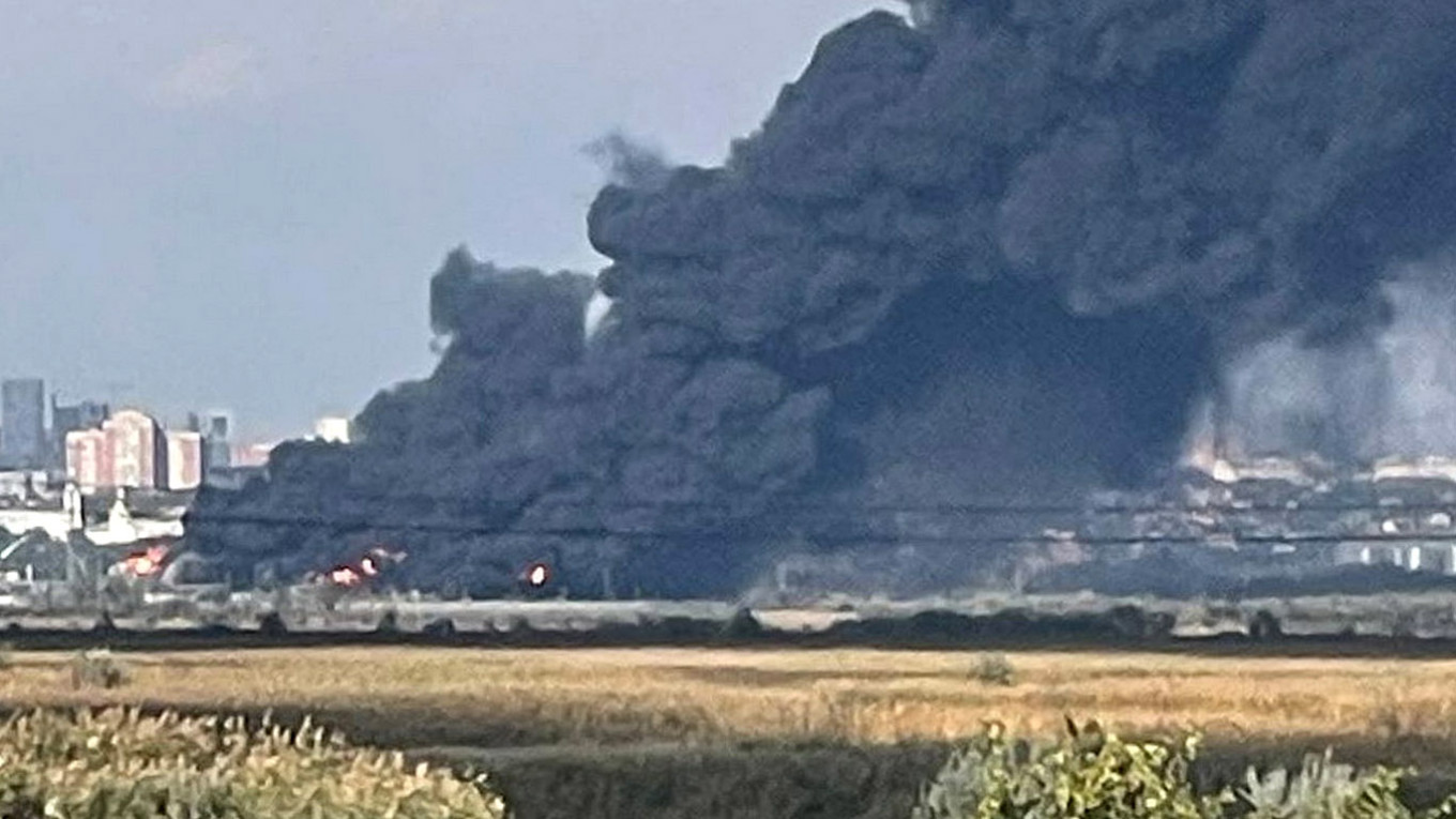 Rostov oil terminal burns for third day after Ukrainian drone strike