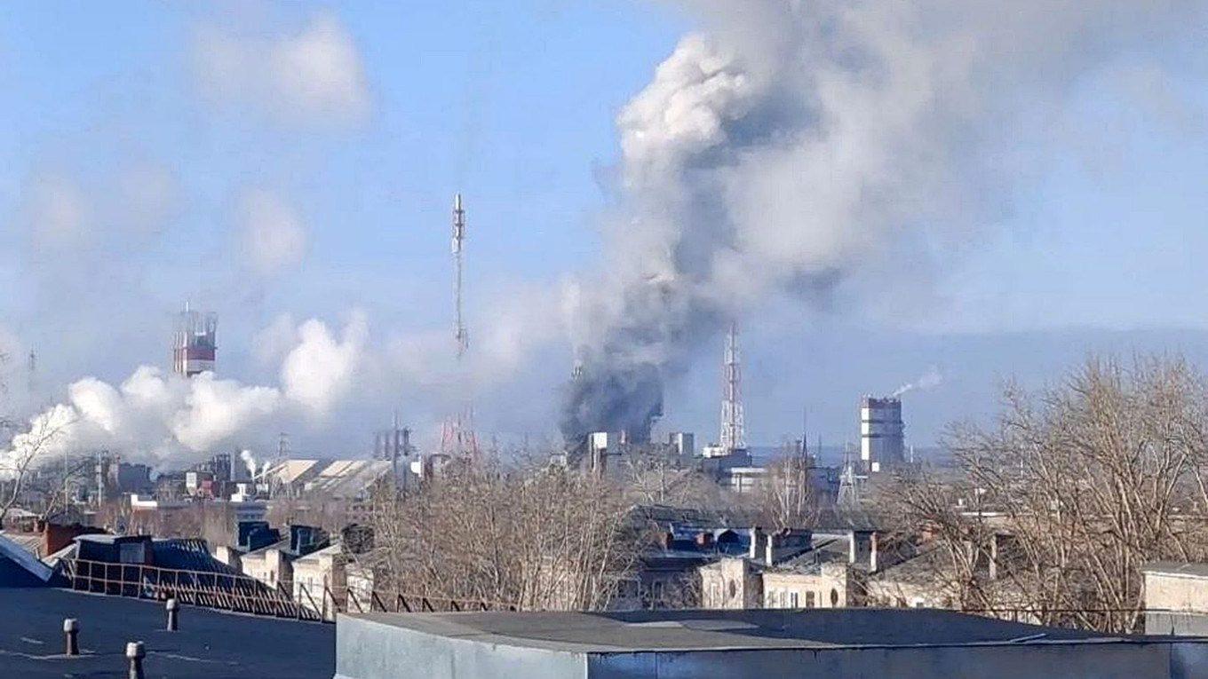 Ukraine strikes Russian chemical plant producing explosives component